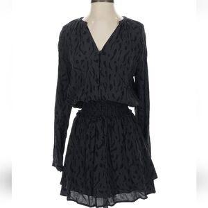 Rails Elegant Black Patterned Dress